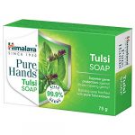 Himalaya Pure Hands Tulsi Soap, Superior Germ Protection, Grad 1 Soap 7% TFM, 75 g, Pack of 6