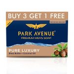 Park Avenue Premium Men’s Soap, Shea Butter+ Coconut Oil, 125g (BUY 3 GET 1)