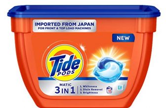 Tide Matic 3in1 PODs Liquid Detergent Pack 18 Count for Both Front Load and Top Load Washing Machines