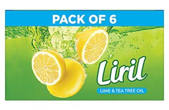 Liril Lemon & Tea Tree Natural Bathing Soap for Body 125 g (Combo Pack of 6) Refreshing Bath Soap Bar for Men & Women – Sulphate Free, Paraben Free