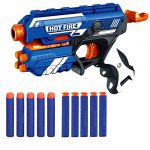 vGRASSP Toy Gun for Kids Boys – Manual Foam Blaster Gun – Safe and Long Range – 10 Soft Bullets (Multicolour)