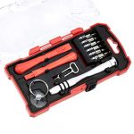 AmazonBasics 17-Piece Electronics Repair Screwdriver Set, multicolor