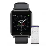 Dr Trust USA HealthPal 1 Activity Tracker with Heart Rate,SPO2,BP Monitor Smart Watch for Men and women-8002(Black)