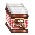 LuvIt Choco Spread | Smooth & Delicious | Made with Cocoa | Best for Chocolate Bread, Cakes, Shakes, Dosa, Roti | Pack of 5 – 310g Each