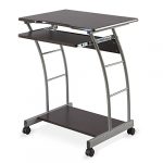 Nilkamal Leo Computer Trolley/Table (Black/Walnut)