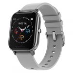 ZEBRONICS FIT920CH Smart Watch with 3.5cm (1.4″) Display 30Days Standby, Music Control, Customizable Faces,IP67 Rating, Pedometer, Multi Sports Mode, SpO2, BP & HR Monitor( Gray Starp)