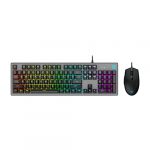 HP KM300F Wired Gaming Keyboard & Mouse Combo, Membrane Backlit,26 Keys Anti-Ghosting, 3 LED Indicators & 3D 6K USB Mouse with 6400DPI,Six-Speed Cyclic Resolution Switching,3 Years Warranty(8AA01AA)