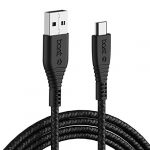 Boat Micro Usb 55 Tangle-Free Cable With 3A Fast Charging & 480Mbps Data Transmission (1.5 Meter, Black)
