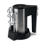 Lifelong Llhm03 Infinia 350-Watt Hand Mixer/Beater|Beat Cream For Cakes| 5 Speed Control And 2 Stainless Steel Beaters, 2 Dough Hooks With Accessory Stand (1 Year Warranty, Black/Silver)