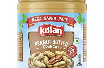 Kissan Crunchy Peanut Butter | High Protein | With Perfectly Roasted Peanuts | Naturally Gluten Free, 920 G