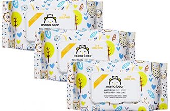 Amazon Brand – Mama Bear Wet Wipes (Pack Of 3, 72 Sheets Per Pack)