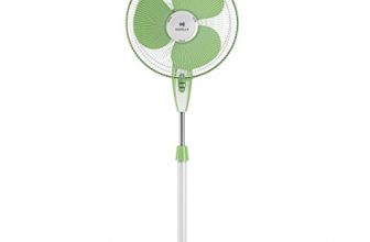 Havells Gatik Neo 400Mm Pedestal Fan (White Green)