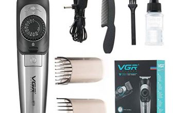 Vgr V-088 Professional Hair Clippers Rechargeable Cordless Beard Hair Trimmer Haircut Kit With Guide Combs- 39 Length Settings (Black)