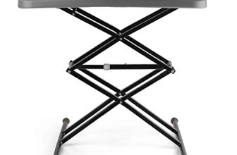 Cello Riser Duroplast Multi Utility Rectangular Table, Scissor Fold And Height Adjustable, Grey