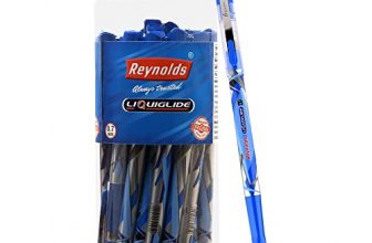 Reynolds Liquiglide 25 Pens Jar, Blue Ball Pen I Lightweight Ball Pen With Comfortable Grip For Extra Smooth Writing I School And Office Stationery