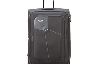 Skybags Rubik 69Cm Polyester Softsided Checkin Luggage 4W Black Strolly