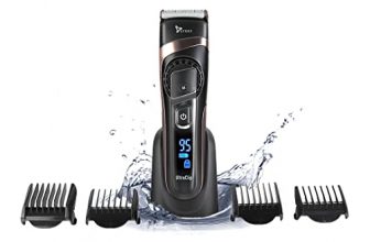 Syska Hb100 Ultraclip Hair Clipper And Trimmer Support Super Fast Charging, Runtime-90Mins, 20 Length Settings With 4 Stubble Guided Comb (Black)