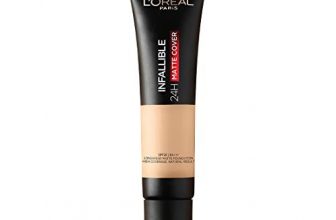 L’Oréal Paris Liquid Foundation, Waterproof, Sweatproof And Heatproof, Oil-Control, Infallible 24H Matte Cover, 125 Natural Rose, 35 Ml