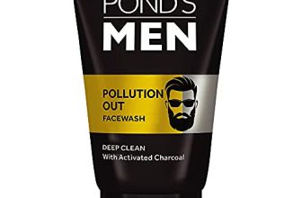 Pond’S Men Pollution Out Activated Charcoal Deep Clean Facewash, 100 G