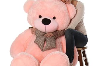 Tedstree Skin Friendly Ultra Soft 3 Feet Teddy Bear For Kids, Lovable Huggable Cute Soft Giant Teddy Bear For Girlfriends/Wife/Kids -(Pink, 91 Cm)