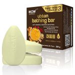 Wow Skin Science Ubtan Bathing Bar – With Sandalwood Oil, Saffron & Turmeric Extract – Super Value Pack Of 3 – Skin-Friendly With 5.5 Ph – No Artificial Color, Parabens, Mineral Oil, Phthalates, Sulphate – 225G (75G X 3)