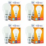 Wipro 10W B22D Led Cool Day White Bulb, Pack Of 4 (Garnet)