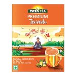 Tata Tea Premium Teaveda | Premium Assam Tea Leaves | With Goodness Of Time-Tested Indian Ingredients -Tulsi, Elaichi, Ginger & Brahmi | Flavoured Tea | 500G