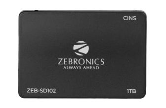 Zebronics Sd102 2.5″ 1Tb Ssd, Sata Iii, 550Mb/S Data Speed, Ultra Low Power, Silent Operation, S.M.A.R.T. Technology And Thermal Management
