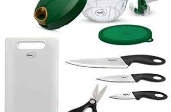 Pigeon By Stovekraft Kitchen Tools & Cutting Board Combo (400Ml Chopper & Storage, 3 Knives Set, 1 Kitchen Scissor, 1 Chopping Board)
