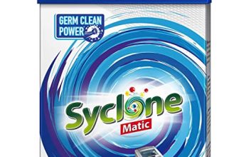 Syclone Matic Top Load Detergent Powder For Washing Machine, 2Kg