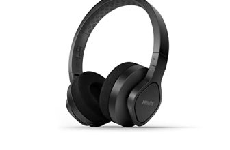 Philips Audio Taa4216 On-Ear Sports Bluetooth Headphones With Ip55 Dust/Water Protection, 35 Hours Play Time, Cooling & Washable Ear Cups, Quick Charge, 40 Mm Drivers And Built-In Mic (Black)