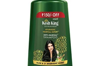 Kesh King Ayurvedic Anti Hairfall Shampoo Reduces Hairfall, 21 Natural Ingredients With The Goodness Of Aloe Vera, Bhringraja And Amla For Silky, Shiney, Smooth Hair, 1000Ml