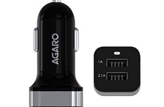 Agaro 3.1 A Dual Port Lightning, Usb Smart Car Charger For All Smartphones & Tablets- Black