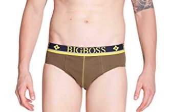 Dollar Bigboss Men’S Cotton Glo Brief Regular Solid Trunks (Pack Of 7) (Mbbr-12-R2-Globrf-Po7-S_Assorted_S/80Cm)