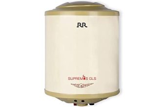 Rr Supremus Gls 15L, 4 – Star Storage Water Heater With Multi Functional Safety Valve & Magnesium Anode Rod (White)