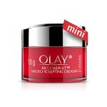 Olay Skin Plumping Formula Regenerist Microsculpting Day Cream – Mini With Hyaluronic Acid, Niacinamide & Pentapeptides (Suitable For Normal, Dry, Oily & Combination Skin, 10 Ml)