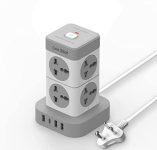Magicwand Onebeat 12-In-1 Heavy Duty Extension Power Tower With 12 Power Outlets,3 Usb-A & 1 Usb-C Outlet & Surge Protection 【1 Yr Warranty】