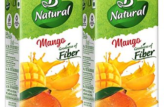 B Natural Mango Juice, Goodness Of Fiber, Made With Choicest Mangoes, 1 Litre (Pack Of 2)