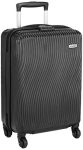 Amazon Brand – Solimo Ripple Hardside Trolley, Black, 55 Cm