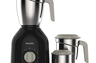 Philips Hl7756/00 Mixer Grinder 750 Watt , 3 Stainless Steel Multipurpose Jars With 3 Speed Control And Pulse Function (Black)