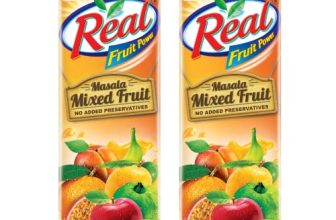 Real Masala Mixed Fruit Juice – 1L (Pack Of 2) | No Added Preservatives, No Artificial Colours & Artificial Flavours | Goodness Of Best Fruits With Chatpata Masala | Daily Dose Of Fruit Nutrition| Tasty, Refreshing & Energizing Fruit Drink