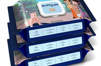 Bumtum Baby Chota Bheem Gentle Soft Moisturizing Wet Wipes With Lid | Aloe Vera & Chamomile Extracts | Paraben & Sulfate Free (Pack Of 3, 72 Pcs. Per Pack)