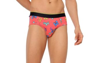 Bummer Printed Briefs For Men | Solids Micro Modal Fabric Feels Soft & Cozy | 4 Way Stretch Adaptable To Body Shape With Super Soft Waistband | Pack Of 1 (L, Floaties)