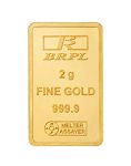 Bangalore Refinery 24K (999.9) 2 Gm Yellow Gold Bar