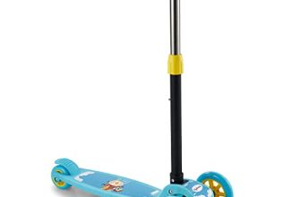 Lifelong Kick Scooter With Adjustable Height|Foldable Scooter|Skate Scooter For Kids With Pvc Wheel|Age Upto 3+ Years- Max User Weight-50 Kg, Blue & Yellow, 6 Months Warranty, Llks01