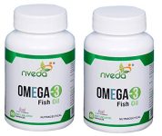 Nveda Omega 3 Supplements (1000 Mg Omega 3, With 180 Mg Epa & 120 Mg Dha) (60 Softgels) Pack Of 2