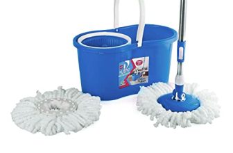 Cello Kleeno Compacto Spin Mop With 2 Refill Blue