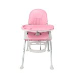 Supples 4-In-1 High Chair For Babies And Kids, Safe, Comfortable, Detachable, Portable (Pink)