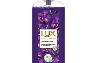 Lux Body Wash Fragrant Skin Black Orchid Scent & Juniper Oil Supersaver Xl Pump Bottle With Long Lasting Fragrance, Glycerine, Paraben Free, Extra Foam, 750 Ml