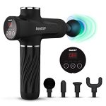 Beatxp Bolt Go Massage Gun |Body Massager |Touch Display- Percussion Gun Back Massager For Men & Women With 4 Attachments (4000Mah Battery) & Up To 18 Months Warranty (Jade Black)